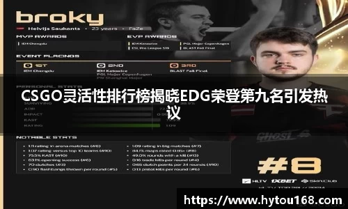CSGO灵活性排行榜揭晓EDG荣登第九名引发热议